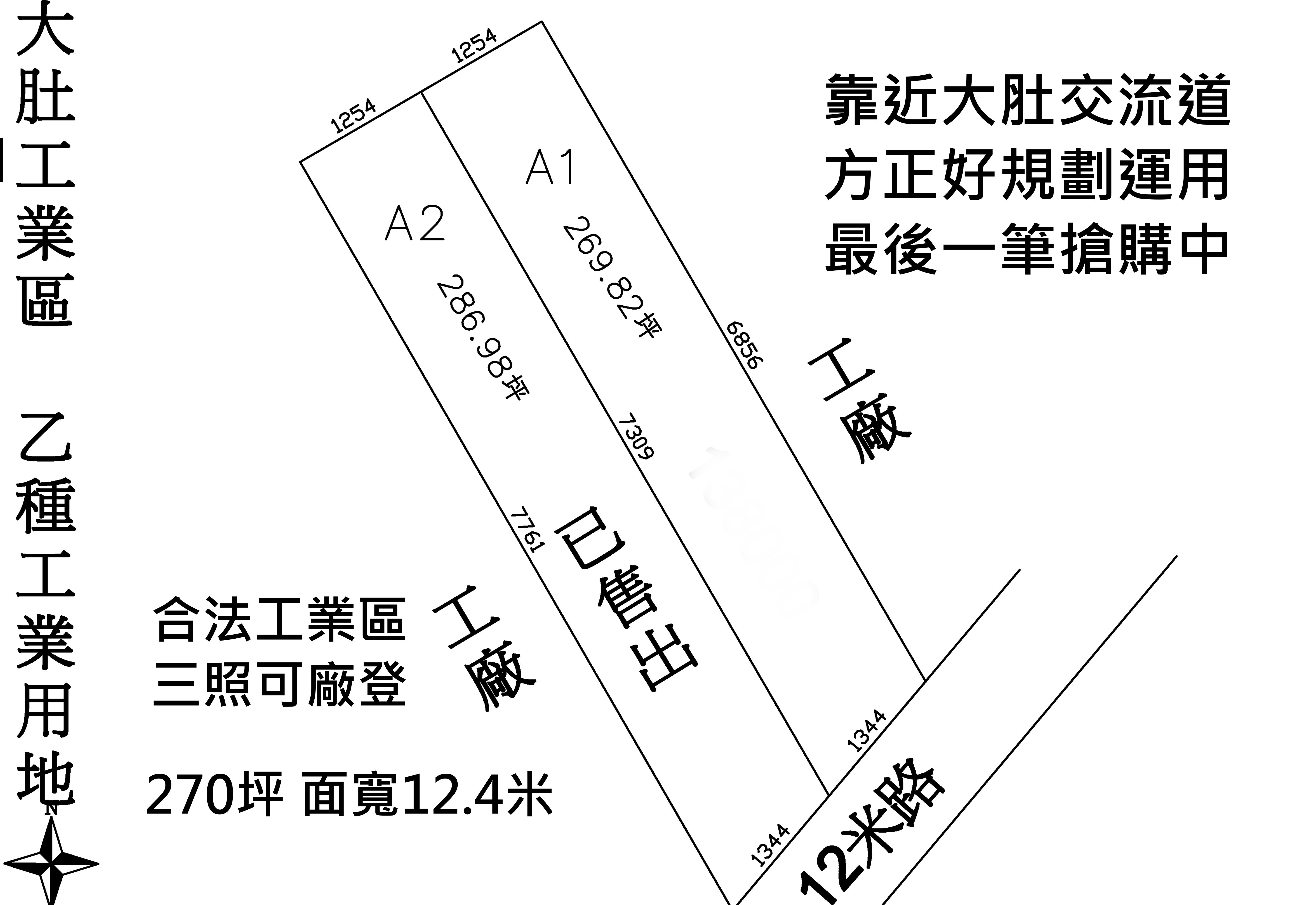 大肚工業用地出售